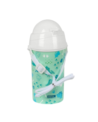 Botella 500Ml Apertura Autom. Con Pajita
Safta Preescolar "Dino"