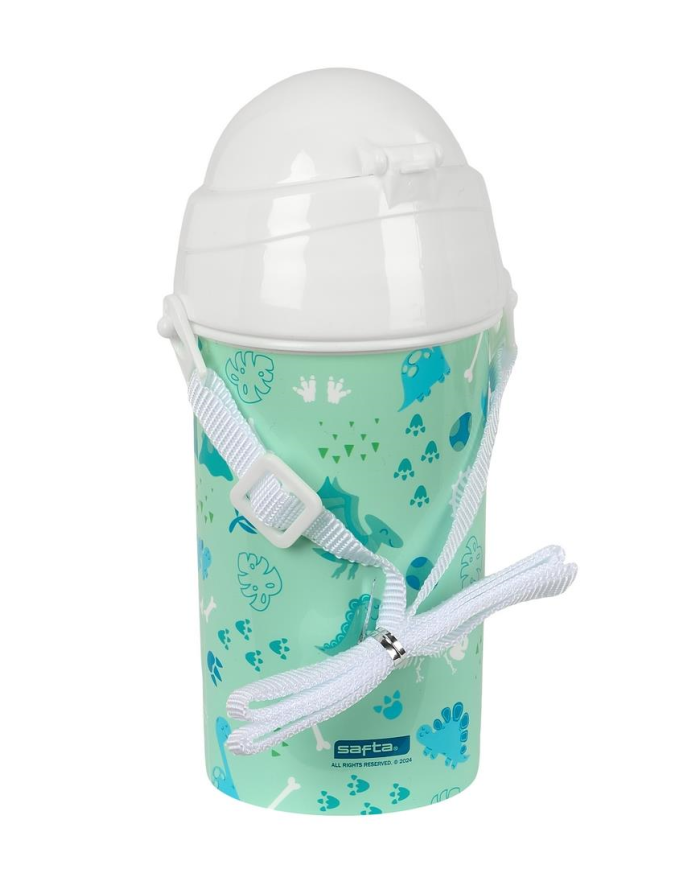 Botella 500Ml Apertura Autom. Con Pajita
Safta Preescolar "Dino"