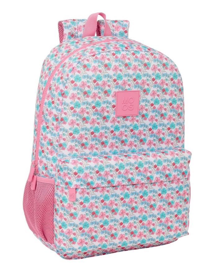 MOCHILA ADAPT.CARRO RECICLADO MOOS "FLORES"