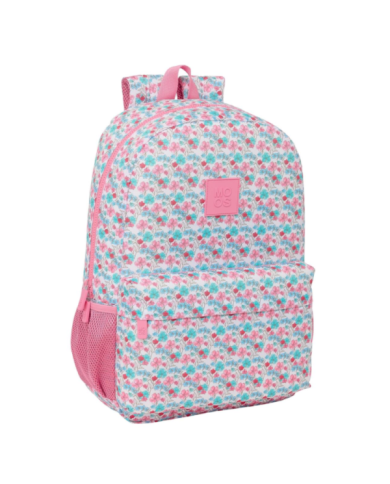 MOCHILA ADAPT.CARRO RECICLADO MOOS "FLORES"
