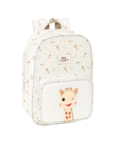 MOCHILA INFANTIL RECIC Y REPELENTE AGUA SOPHIE LA GIRAFE HONEY