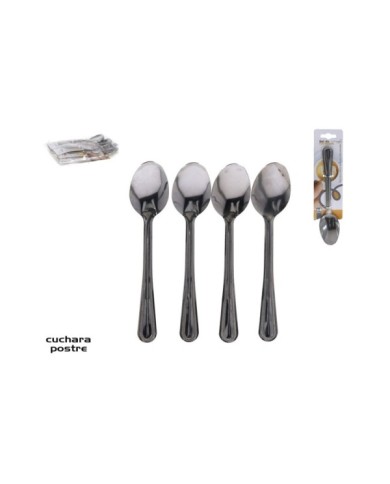 SET CUCHARA CAFE X4  METAL
