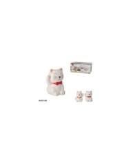 HUCHA GATO BLANCO 15 CM 2 SURT.