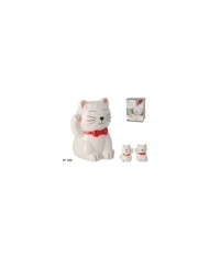 HUCHA GATO BLANCO 17 CM 2 SURT.