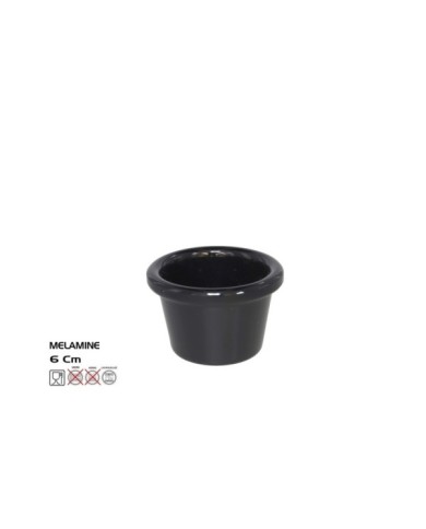 RAMEKIN  6CM NEGRO - MELAMINA