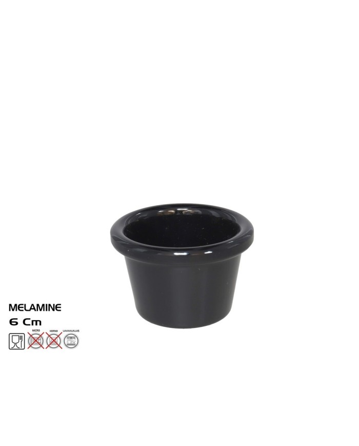RAMEKIN  6CM NEGRO - MELAMINA