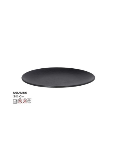FUENTE OVAL TILDA   30X22,3CM NEGRO - MELAMI