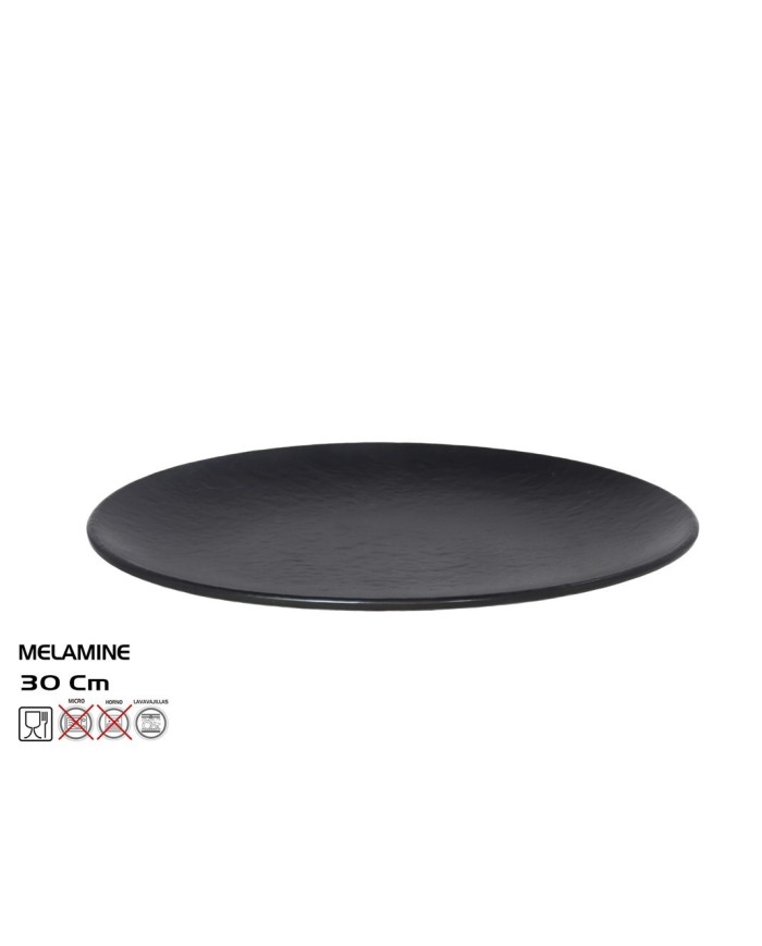 FUENTE OVAL TILDA   30X22,3CM NEGRO - MELAMI