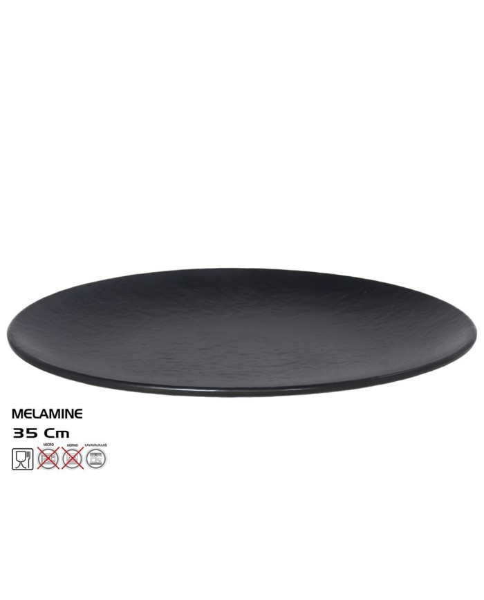 FUENTE OVAL TILDA   35X26CM NEGRO - MELAMIN