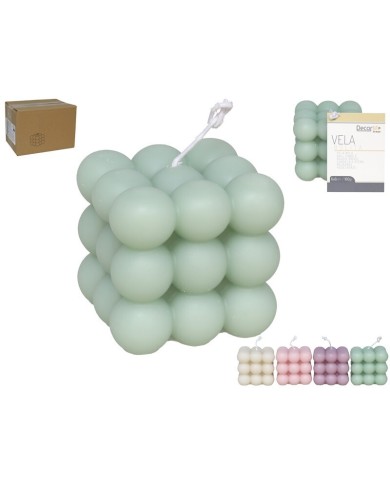 VELA BOLITA 6X6CM 160G 4 STD