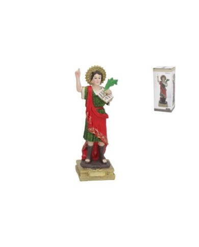 FIGURA SANTO PANCRA 7X6X19,5 CM RESINA