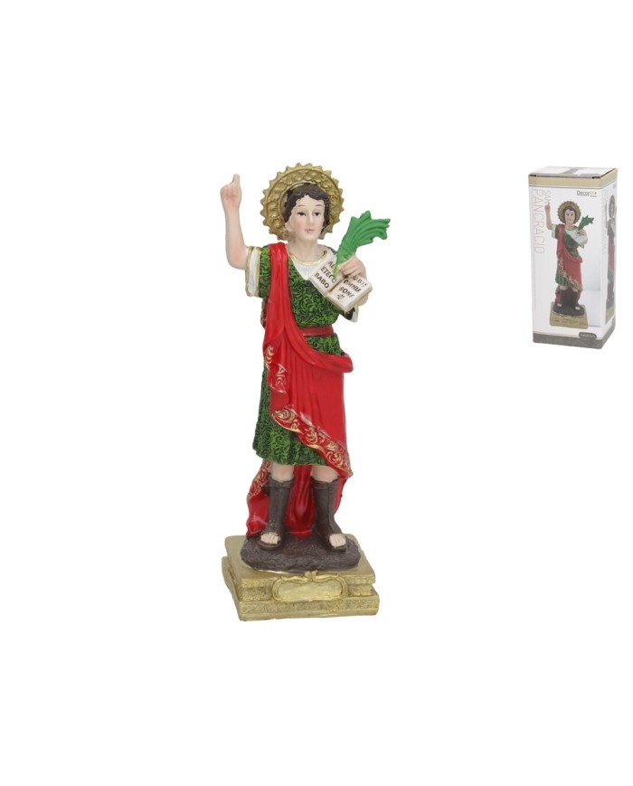 FIGURA SANTO PANCRA 7X6X19,5 CM RESINA