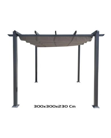 PERGOLA ALUMINIO SUPREME 300X300X230 CM