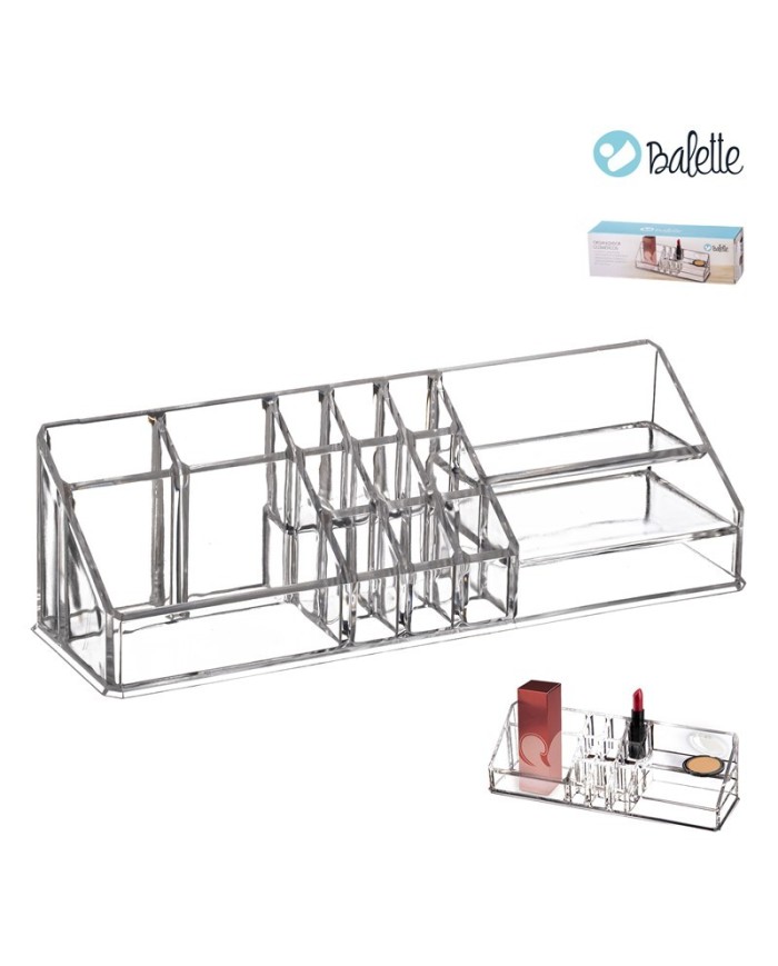 DISPENSADOR COSMETICOS RECTANGULAR 30x9x9 cm