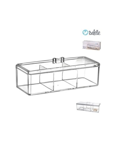 ORGANIZADOR COSMETICOS RECTANGULAR 3DEPT 23x9 cm