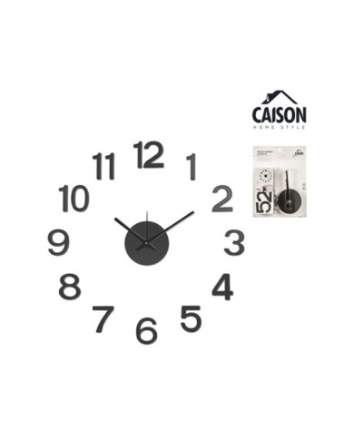 RELOJ ADHESIVO NEGRO H