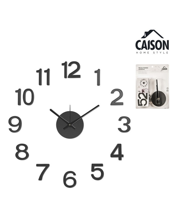 RELOJ ADHESIVO NEGRO H