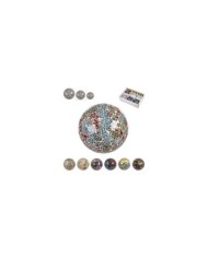 BOLA DECORACION MOSAICO  Ø8 cm IRIS SURT/6