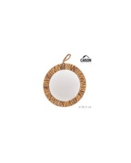 ESPEJO PARED RATAN SIGYN Ø50 cm