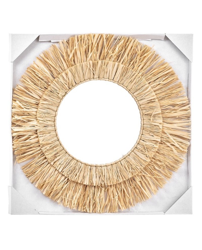 ESPEJO PARED RATAN RAN Ø58 cm