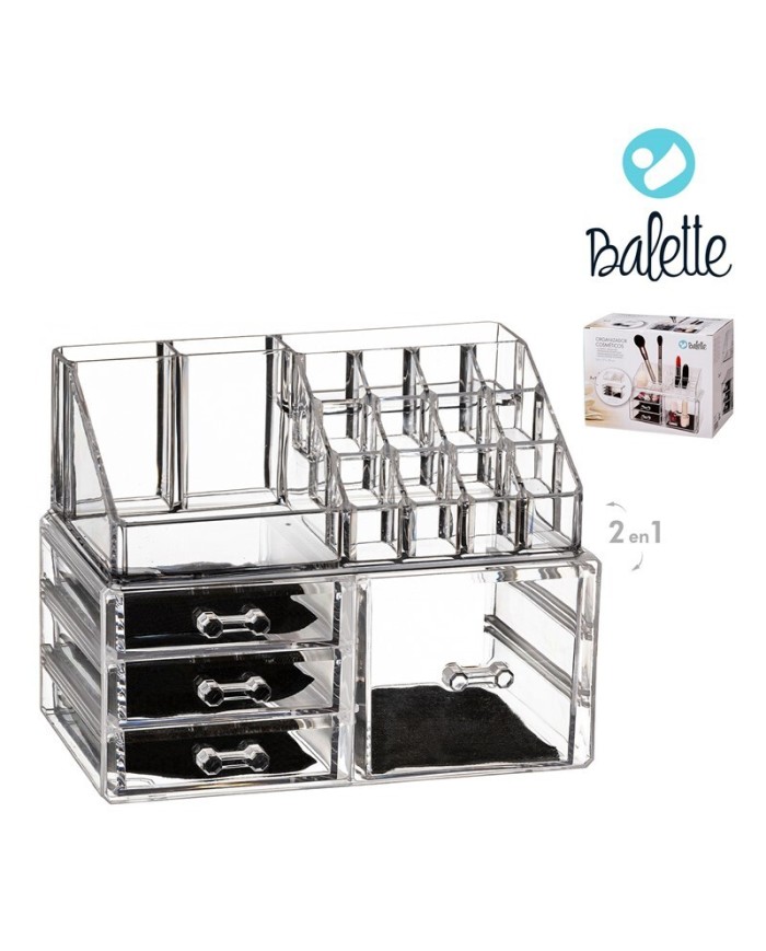 ORGANIZADOR COSMETICOS 2 EN 1