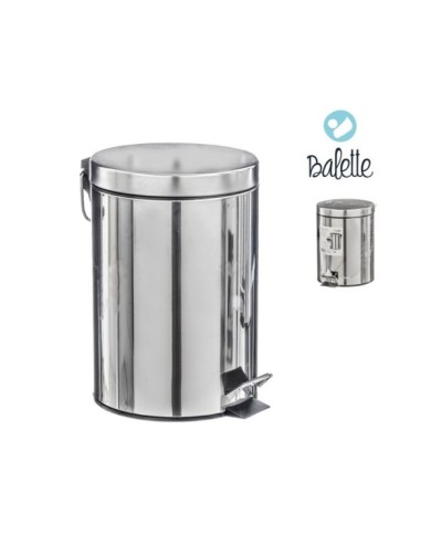PAPELERA ACERO 5L CON PEDAL