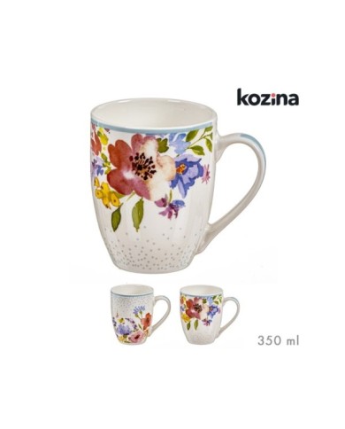 MUG FLORES 350 ml SURT/2