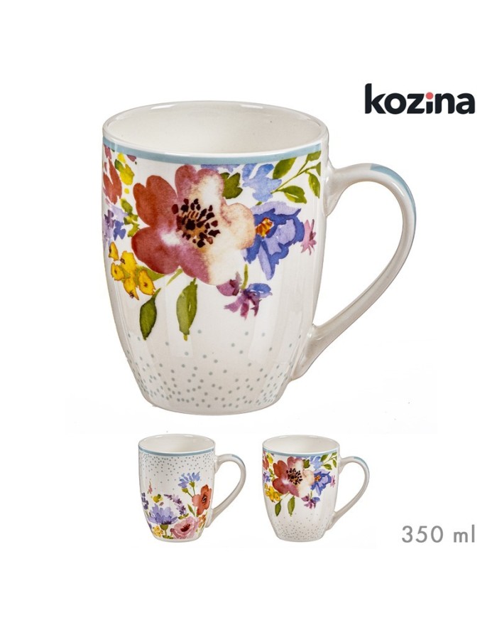 MUG FLORES 350 ml SURT/2