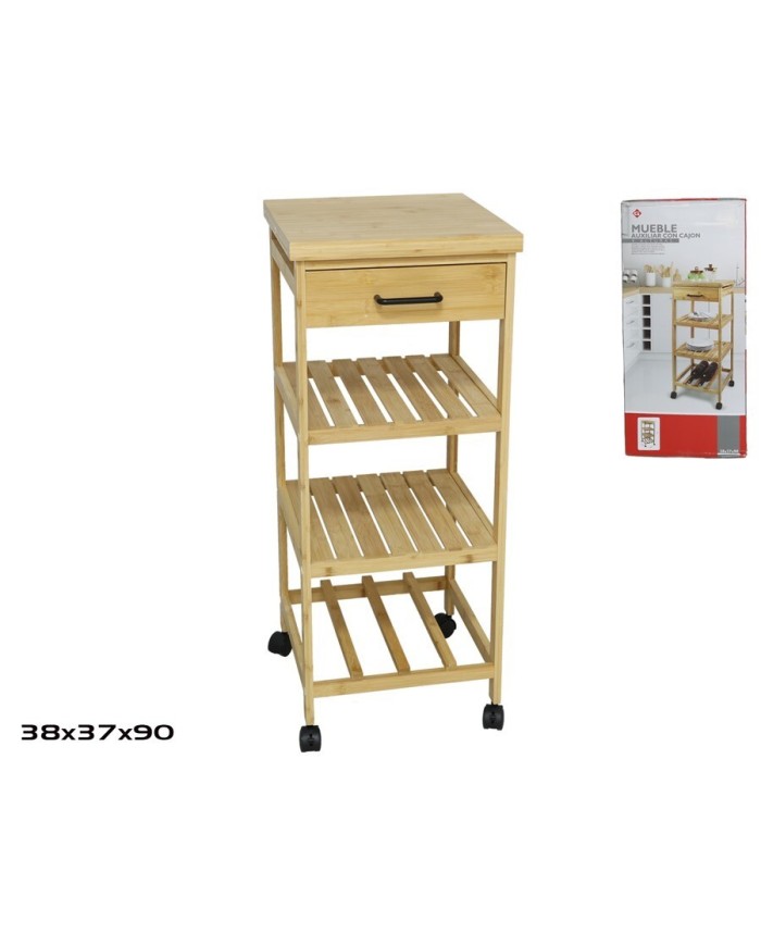 MUEBLE AUXILIAR CON CAJON 4
ALTURAS 38X37X90 CM