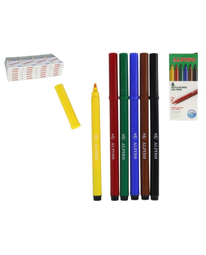ESTUCHE 6 ROTULADORES STANDARD ALPINO