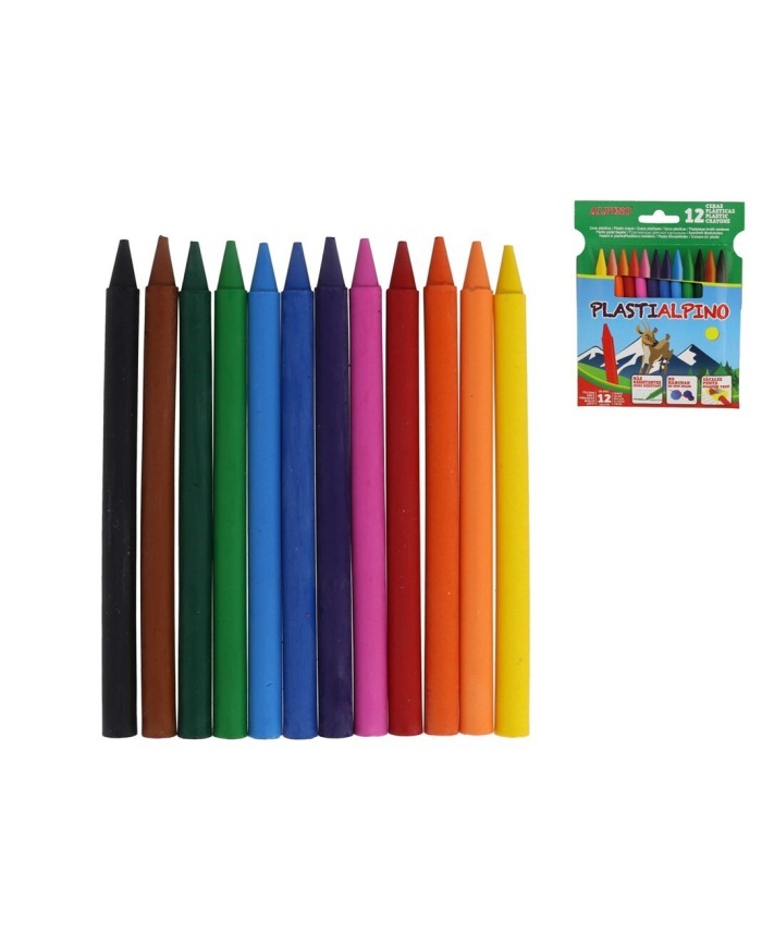PLASTIALPINO CERAS ESTUCHE CON 12 UDS