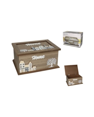 CAJA MADERA REGALO MDF 22X16X10,5 CM