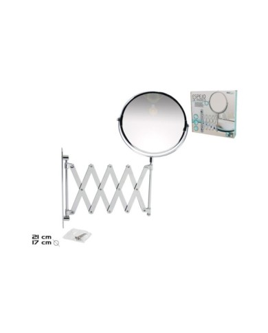 ESPEJO DE PARED X2 AUMENTOS 17CM L:21.5