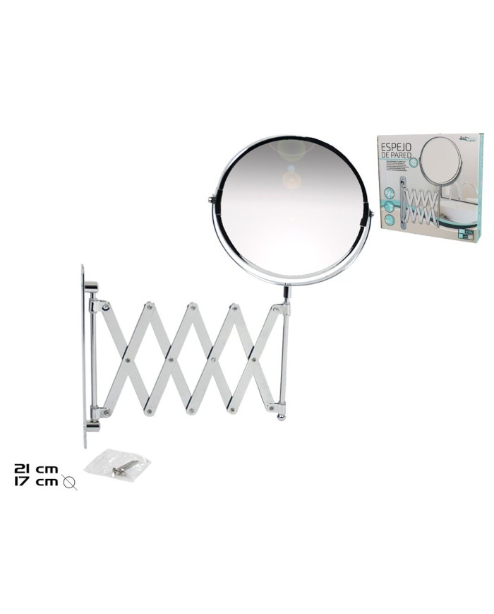 ESPEJO DE PARED X2 AUMENTOS 17CM L:21.5