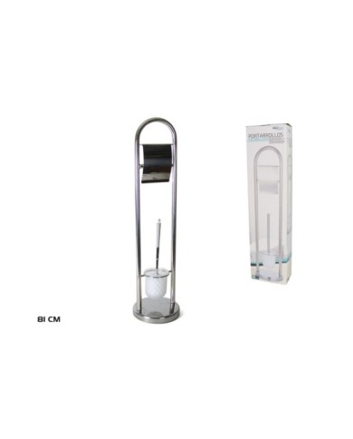 PORTARROLLOS CON ESCOBILLERO 81 CM