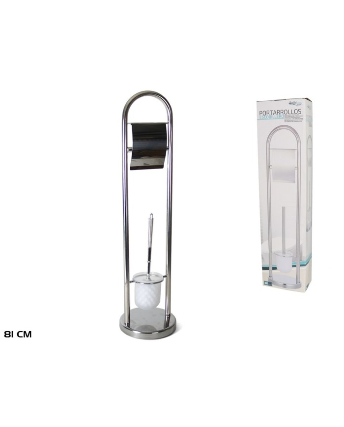 PORTARROLLOS CON ESCOBILLERO 81 CM
