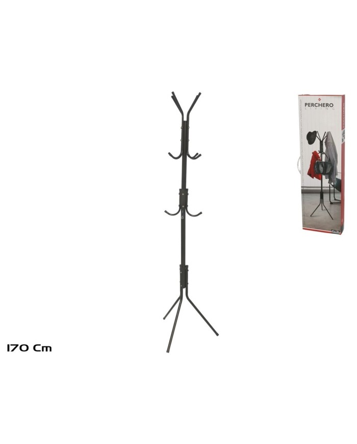 PERCHERO LIVING 47X170 CM NEGRO