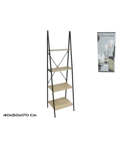 ESTANTERIA YUKA 4 ALTURAS 170X50X40 CM