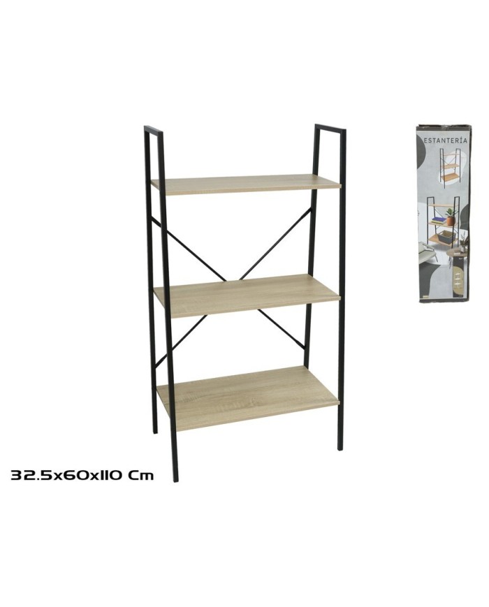 ESTANTERIA YUKA 3 ALTURAS 110X60X32,5 CM