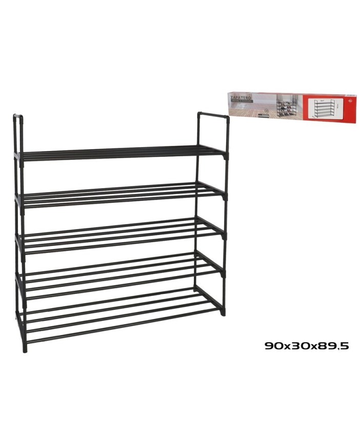 ZAPATERO METAL 5 NIVELES 90X30X89,5 CM