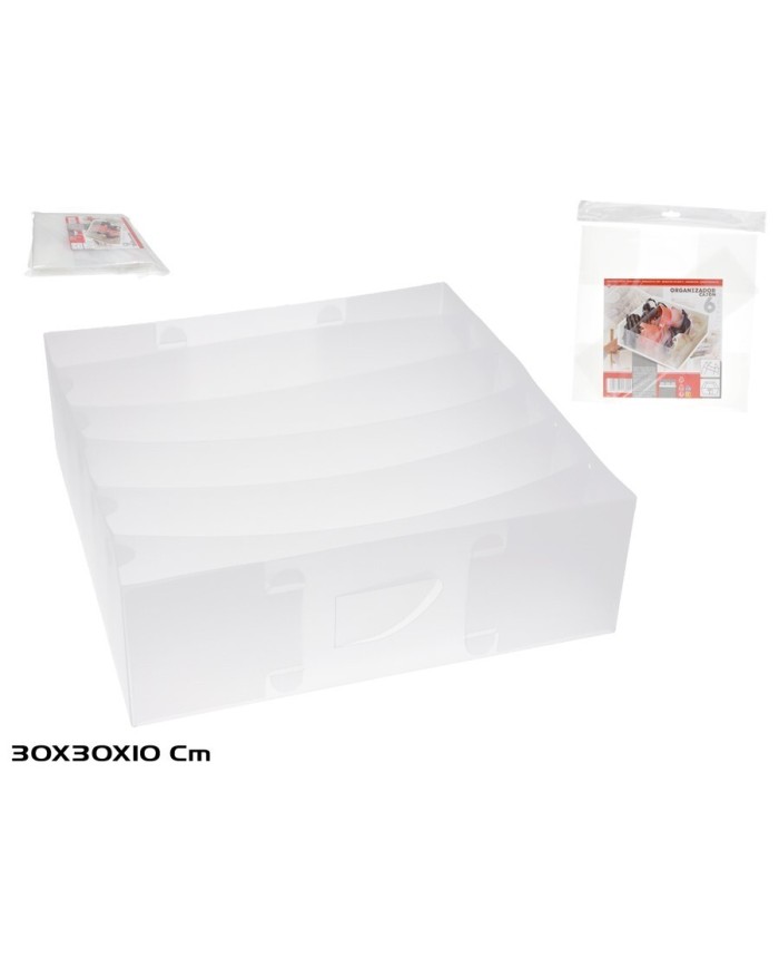 ORGANIZADOR CAJON 6 COMPARTIMENTOS 30,5X30,5X10CM