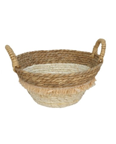 CESTA REDONDA CON ASAS RUANDA 30X15CM