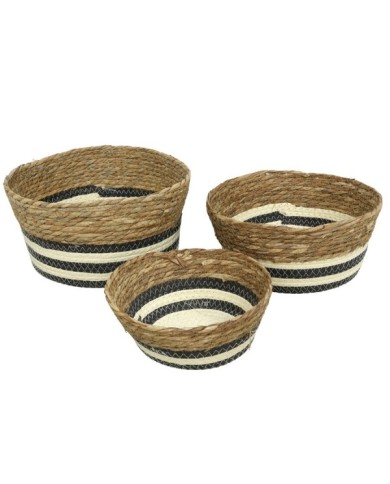 SET 3 CESTOS SERIE ANAS 30X15CM
