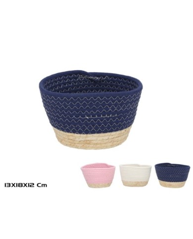 CESTA LUZ 3 COLORES SURT 18X13X12