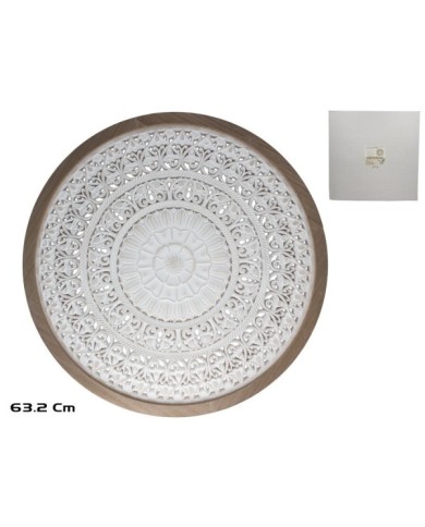 MANDALA PARED ANJALY MDF 63,2X2X63,2 CM