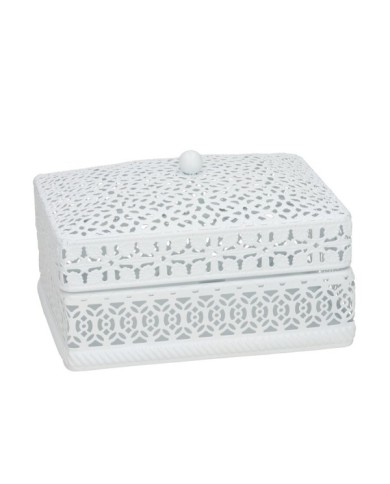 JOYERO METAL CUADRADO ARYA 14,5X10,5X9 CM