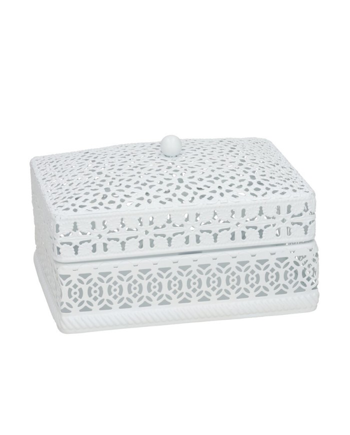 JOYERO METAL CUADRADO ARYA 14,5X10,5X9 CM