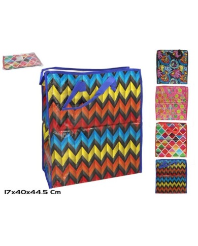 BOLSA COMPRA TRIBAL 40X44,5X17 CM