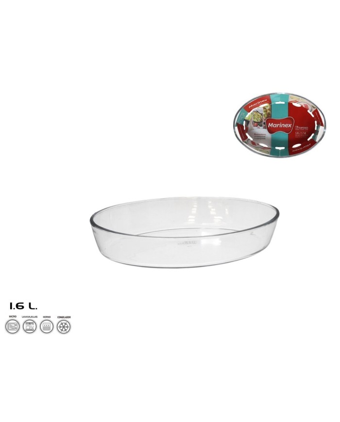 FUENTE OVAL INDIVIDUAL 26X18X6 CM 1,6L