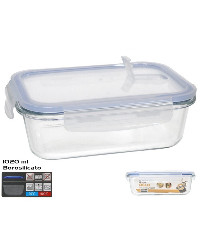 FIAMBRERA OSLO VALVULA 1020ML RECTANGULAR